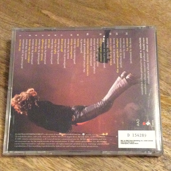 ✨HP✨ The Doors Movie Soundtrack CD - Picture 2 of 5